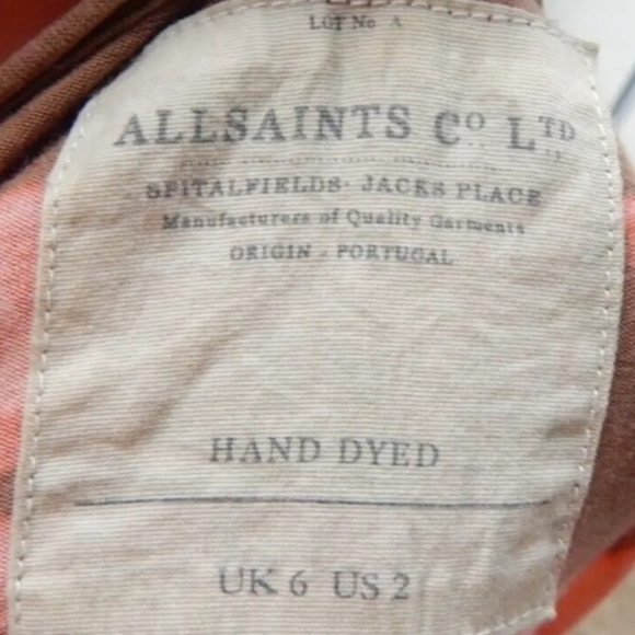 Allsaints Anaconda Tie Dye Tee Flowy - Picture 2 of 3